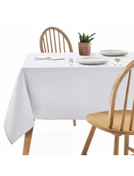 SCENARIO Stain Resistant Twill Cotton Tablecloth - 1