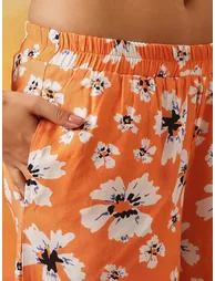 Floral Print T-Shirt and Shorts Set - 5