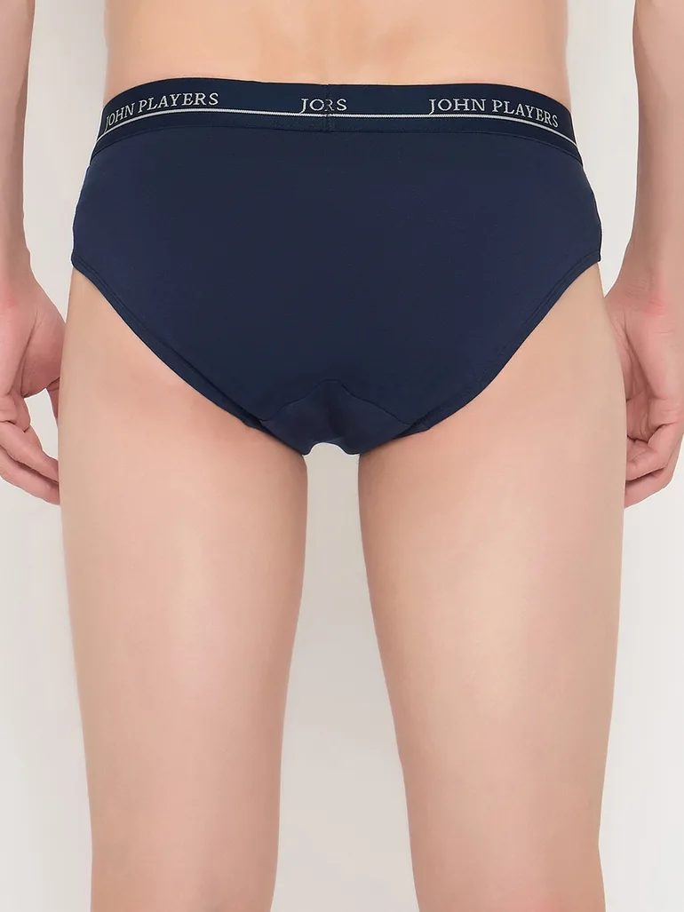 Pack of 2 - Multi-Color Logo Print Cotton Brief - 3