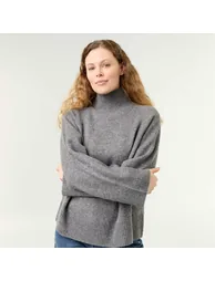 Warm high-neck sweater GREY - 1