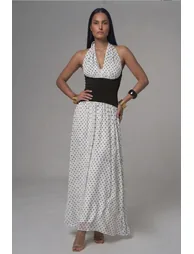 TFNC Danny Polka Dot Maxi Dress