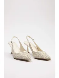 White Women's Heeled Shoes - 1