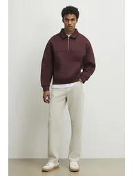 Cream Straight Fit Jeans - 1