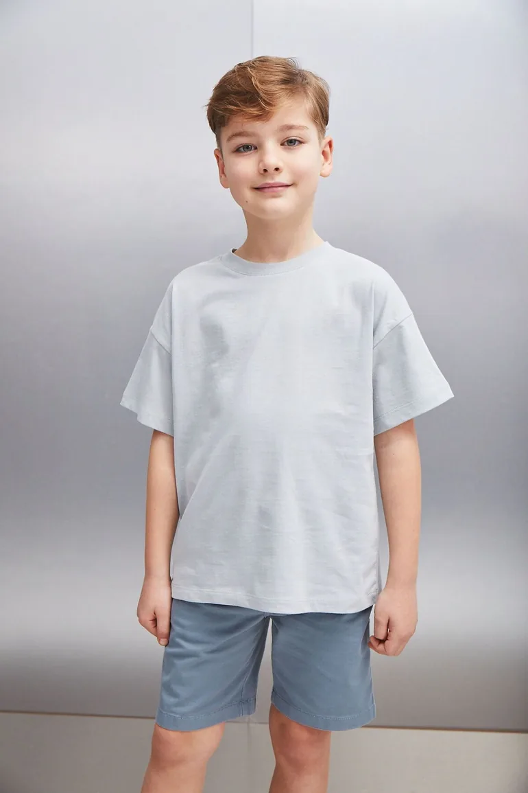 Shai Men's Oversized Gray T-Shirt - 5