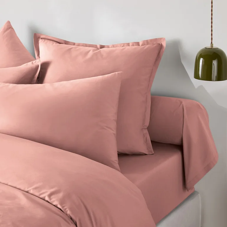 Scenario Cotton Percale Bolster Pillowcase - 4