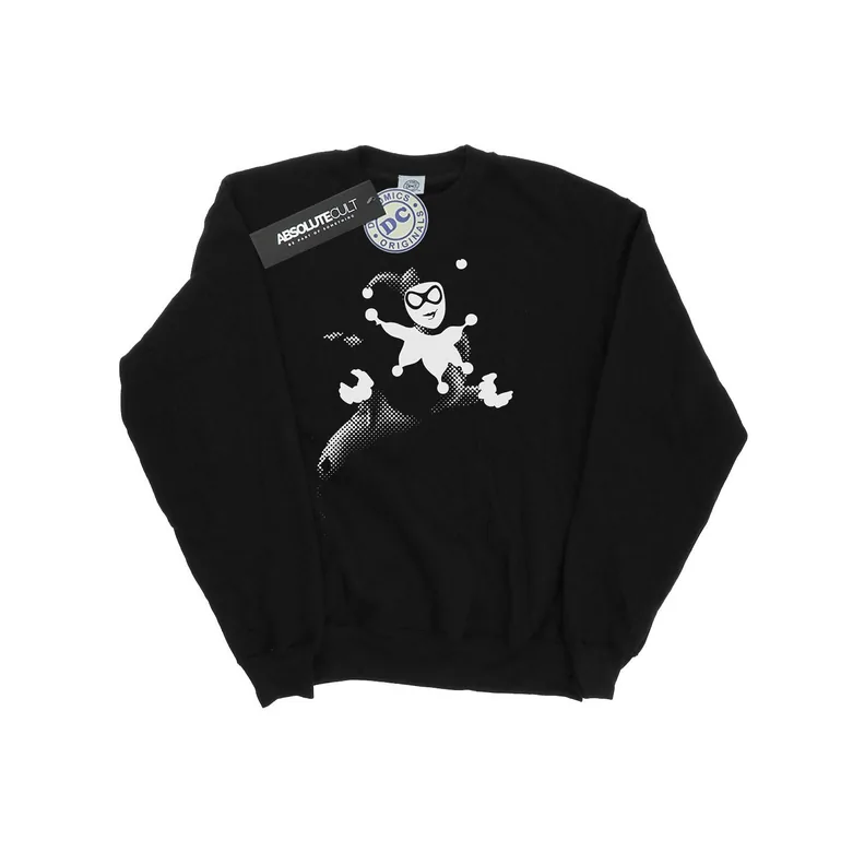 DC Comics Boys Harley Quinn Spot Sweatshirt - Black