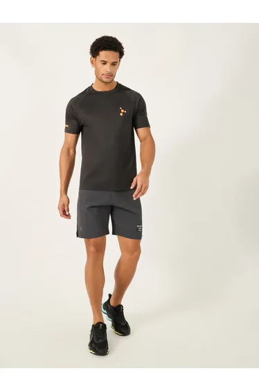 Neon Print Micro Dot Raglan Fit Workout T-Shirt