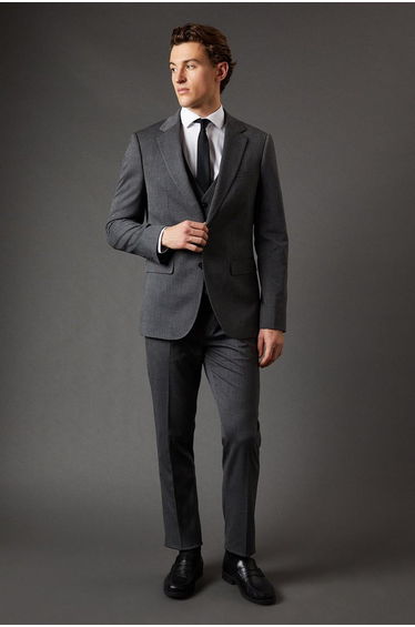 Mid Grey Essential Waistcoat product thumbnail 2