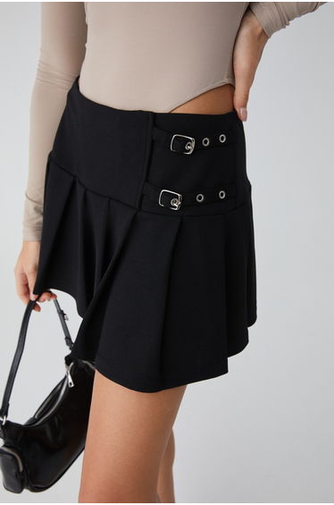 GRIMELANGE LEARY Women's High Waist Interlock Black Skirt product thumbnail 4
