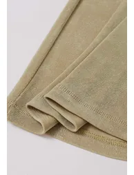 Relaxed Fit Flare Hem Pants in Sand - 2