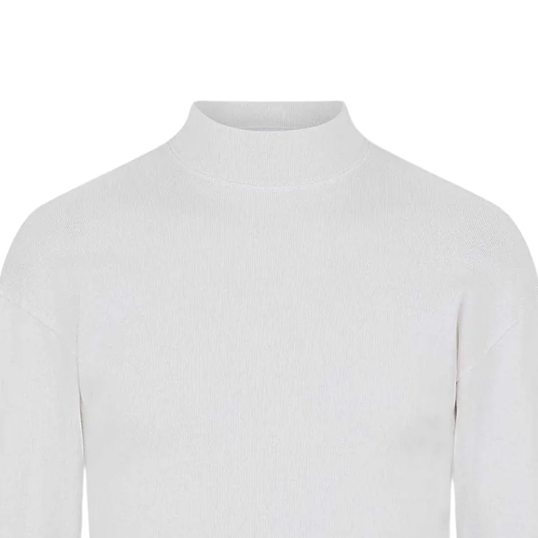 Humanrace Mens Mock Neck Sweatshirt - Gardenia - 2