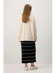 KNIT SKIRT WITH ELASTICATED WAIST - 4