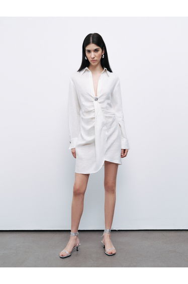 Mini Dress with Accessory Detail