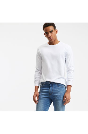 Crew Neck T-Shirt with Long Sleeves