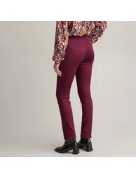 Stretch Straight Trousers in Cotton Mix, Length 30.5" - 3