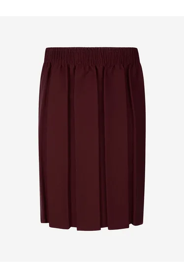 Zeco Girls School Box Pleat Skirt in Purple