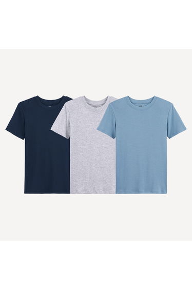 Pack of 3 Vest Tops with Short Sleeves