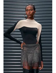 Antonella Mesh Bodycon Bodysuit