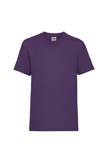 Fruit Of The Loom Childrens/Kids Unisex Valueweight Short Sleeve T-Shirt (Pack of 2) - Purple