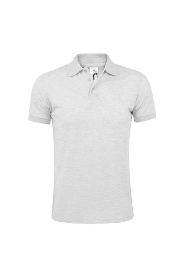 SOLs Mens Prime Pique Plain Short Sleeve Polo Shirt - Ash