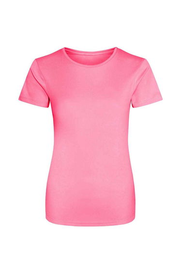 AWDis Just Cool Womens/Ladies Sports Plain T-Shirt - Electric Pink
