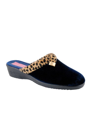 Lunar Womens/Ladies Michelle Slippers - Navy