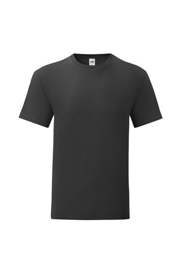 Fruit Of The Loom Mens Iconic T-Shirt - Black