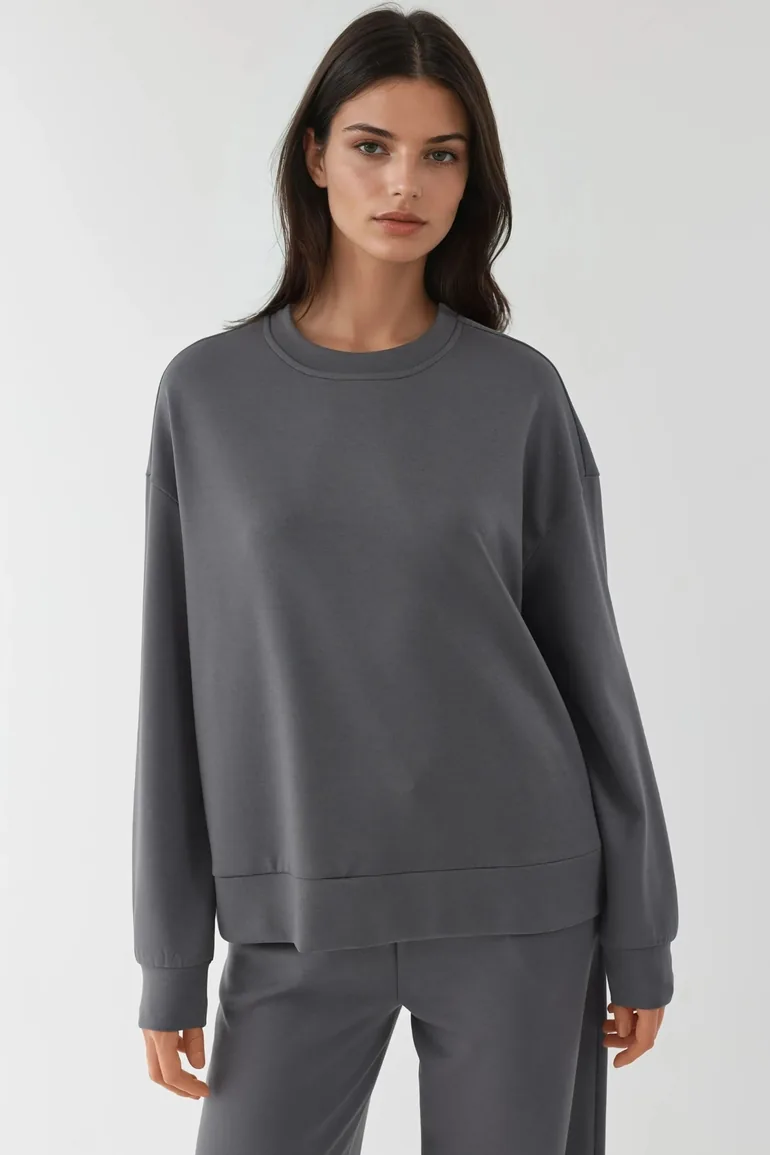Modal Touch Basic Sweatshirt - 2