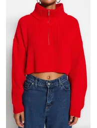 Sweater - Red - Regular fit - 3