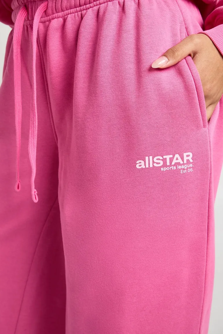 All Star Printed Straight Leg Jogger - candy pink - 3