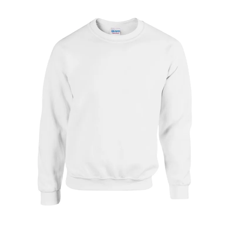 Gildan Mens Heavy Blend Sweatshirt - White