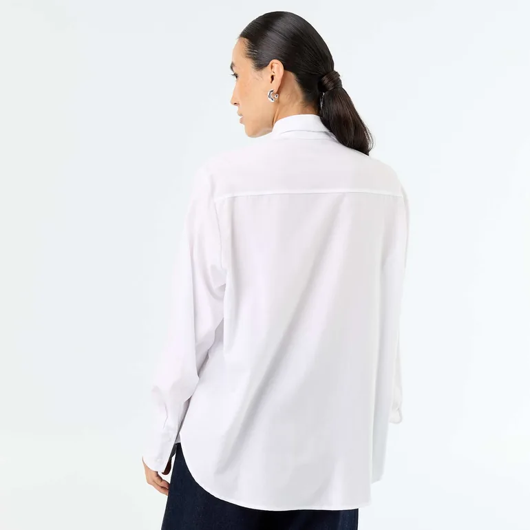 Pussy-bow blouse WHITE - 4