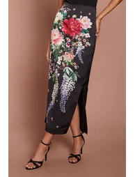 Printed Satin Skirt - 2