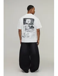 Oversized Buzz Comic License Print T-Shirt - white - 2