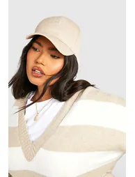 Plus V Neck Stripe Jumper - stone - 3