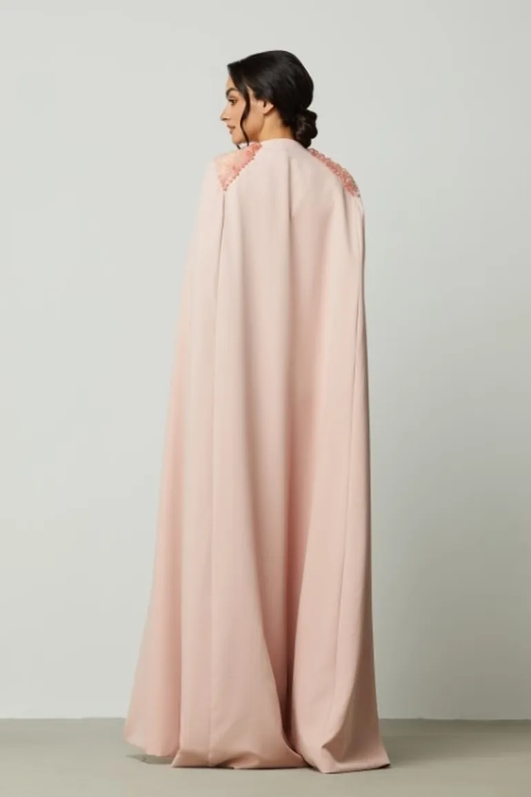 Elegant Cape Dress - 2