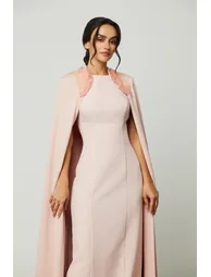 Elegant Cape Dress - 1