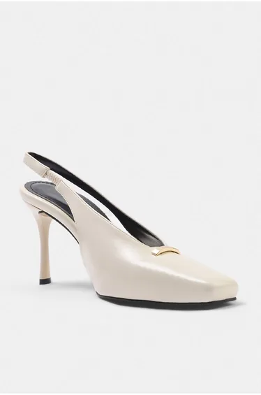 Beige 8 cm Women's Classic Heeled Shoes