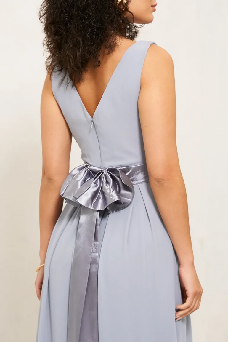 TFNC Kily Blue Grey Maxi Dress - 10