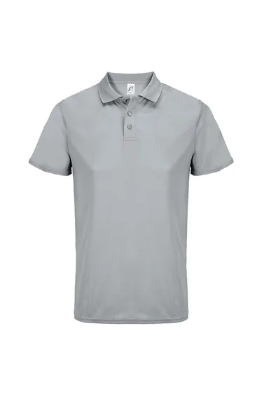 SOLS Unisex Adult Pitcher Recycled Polyester Polo Shirt - Pure Grey