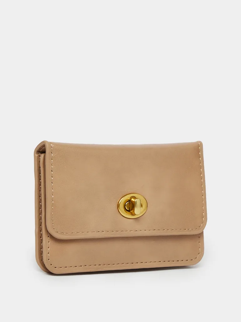 Turn Lock Buckle Closure Purse