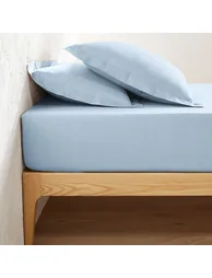 Scenario Plain 100% Cotton Fitted Sheet for Deep Mattresses - 1