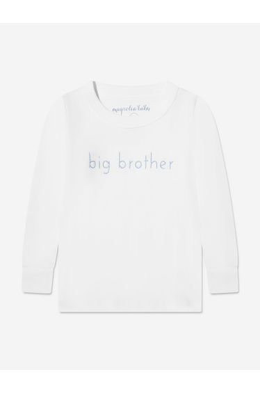 Baby Boys Little Brother Pyjamas in Blue product thumbnail 3