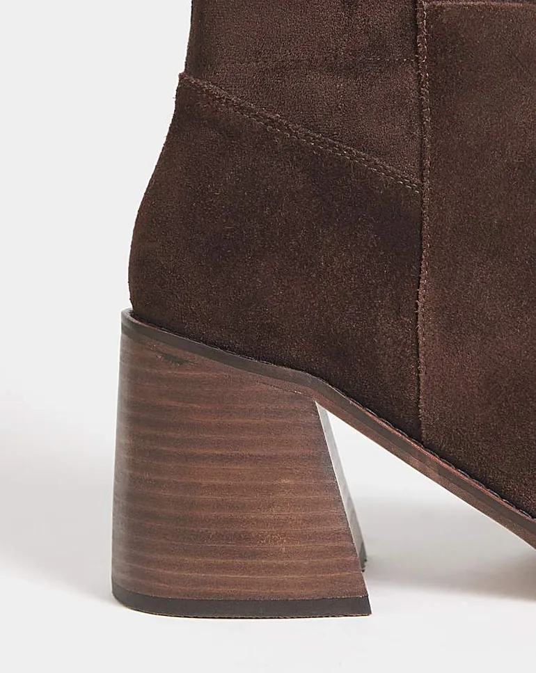 Leather Platform Knee Boot Ex Wide SC - 1