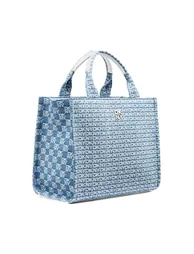 Hadlee Md Tote Logo Print Denim - 1