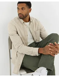Oxford Stripe Long Sleeve Shirt - 1