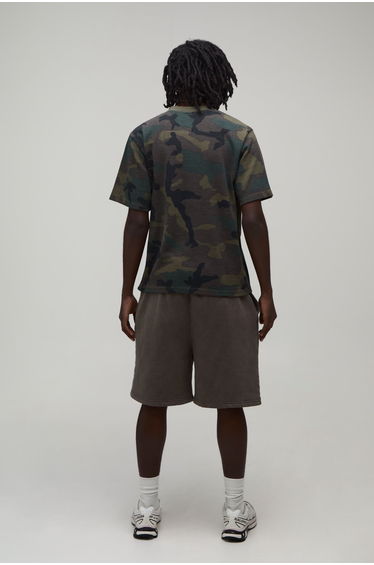 Regular Fit Waffle Henley Camo T-Shirt - camo product thumbnail 2
