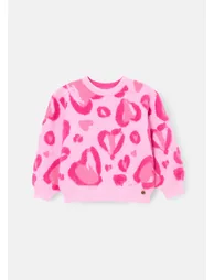 Reya Leopard Heart Eyelash Jumper - 6