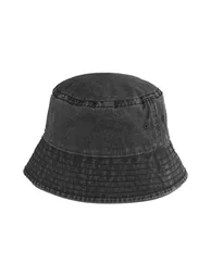 Beechfield Vintage Bucket Hat - Black - 1