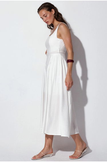 BUSEM Square Collar Belted Midi Dress product thumbnail 2